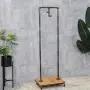 HANS CAO Industrial Heavy Duty Rolling Garment Rack with Storage Shelves, Free-Standing Clothes Hanger, Garment Display Stand, 15.7L x 15.7W x 63H HANS CAO Industrial Heavy Duty Rolling Garment Rack with Storage Shelves, Free-Standing Clothes Hanger, Garment Display Stand, 15.7L x 15.7W x 63H