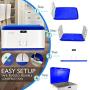 SereneLife Locking Storage Container Bin - 21 Gallon Large Capacity - Stackable Storage Tote Deck Boxes - Tough Durable Plastic Household Organizer with Lid, and Security Combination Lock - SLSBIN20