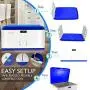 SereneLife Locking Storage Container Bin - 21 Gallon Large Capacity - Stackable Storage Tote Deck Boxes - Tough Durable Plastic Household Organizer with Lid, and Security Combination Lock - SLSBIN20