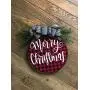 Christmas wreath buffalo plaid farmhouse home decor door hanger Christmas wreath buffalo plaid farmhouse home decor door hanger