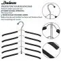 DOIOWN Blouse Tree Hangers Clothes Hangers Non Slip Space Saving Stainless Steel Shirt Hangers Coats Hangers Closet Organizer (1, Black) DOIOWN Blouse Tree Hangers Clothes Hangers Non Slip Space Saving Stainless Steel Shirt Hangers Coats Hangers Closet Organizer (1, Black)