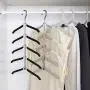 5 Layer Blouse Tree Hangers Space Saving Hangers Clothes Organizer,Non Slip Heavy Duty Clothes Hangers Great for Hanging Suits, Skirt、Sweater、Coat、T-Shirt and More (Black) 5 Layer Blouse Tree Hangers Space Saving Hangers Clothes Organizer,Non Slip Heavy Duty Clothes Hangers Great for Hanging Suits, Skirt、Sweater、Coat、T-Shirt and More (Black)