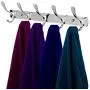 Xiaolanwelc 5 Hooks Stainless Steel Coat Hooks Wall Mounted Hangers Hat Towel Clothes Robe Hook Bathroom Storage Hanger Holder Accessories Xiaolanwelc 5 Hooks Stainless Steel Coat Hooks Wall Mounted Hangers Hat Towel Clothes Robe Hook Bathroom Storage Hanger Holder Accessories
