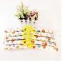5pcs Random Color Colorful Blossom Sponge Padded Clothes Hanger Clothes Suit Dress Hangers Rack Skid Resistance Cotton Satin Coat Hangers
