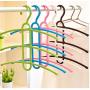 10PC Random Color Multifunctional Creative Fishbone Anti-Skid Multi Layers Clothes Hanger Decoration