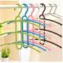 10PC Random Color Multifunctional Creative Fishbone Anti-Skid Multi Layers Clothes Hanger Decoration