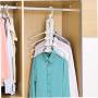 Travel Folding Hanger Plastic Pants Skirt Hangers Magic Space Saving Clothes Hangers for Suit Coat Pants Skirts Shorts