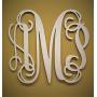 24" Wooden Vine Monogram Letters, Large Wood Monogram, Monogram Wall Art, Vine Monogram, Monogram Door Hanger