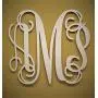 24" Wooden Vine Monogram Letters, Large Wood Monogram, Monogram Wall Art, Vine Monogram, Monogram Door Hanger