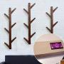 yazi Eco-Friendly Bamboo 6 Branches Wall Hanging Hooks Coat Rack Bag Clothes Hanger Vintage Brown yazi Eco-Friendly Bamboo 6 Branches Wall Hanging Hooks Coat Rack Bag Clothes Hanger Vintage Brown