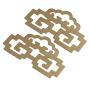 RDEXP 8x4.6cm Chinese Style Classical Painting Picture Frame Hanger Hanging Hooks CYJ020 Antique Brass with Screws Pack of 5