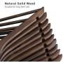 SONGMICS Clothes Hangers, 20 Pack, Solid Wood Hangers with 360 Degree Swivel Hook, Shoulder Notch, Non-Slip, Dark Walnut Color UCRW02V20