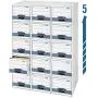 Bankers Boxes STOR/DRAWER STEEL PLUS Extra Space-Saving Filing Cabinet, Stacks up to 5 High, Letter, 6 Pack (00311) Bankers Boxes STOR/DRAWER STEEL PLUS Extra Space-Saving Filing Cabinet, Stacks up to 5 High, Letter, 6 Pack (00311)