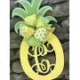 Pineapple Monogram Door Hanger Summer Pineapple Decor Monogram Pineapple Welcome Decor Pineapple Door Hanger Monogram Wedding Gift Double Door Hangers Mothers Day Gift Birthday Welcome Wreath