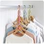 10pcs Random Color 3D Space Saving Hanger Magic Clothes Hanger with Hook Closet Organizer Home Tools Multi-Purpose Thick Drying Storage Racks