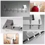Sumnacon Stainless Steel Bathroom Towel Hook, 3M Stick Wall Hooks Clothes Hangers Holder for Home Kitchen Coats Hats Keys Bags (Type 2) Sumnacon Stainless Steel Bathroom Towel Hook, 3M Stick Wall Hooks Clothes Hangers Holder for Home Kitchen Coats Hats Keys Bags (Type 2)