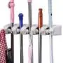 ONMIER Mop and Broom Holder, Multipurpose Wall Mounted Organizer Storage Hooks, Ideal Tools Hanger for Kitchen Garden, Garage, laundry room (5 Position 6 Hooks) ONMIER Mop and Broom Holder, Multipurpose Wall Mounted Organizer Storage Hooks, Ideal Tools Hanger for Kitchen Garden, Garage, laundry room (5 Position 6 Hooks)