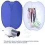 Greensen Portable Clothes Dryer, Mini Folding Ventless Electric Air Clothes Dryer Bag Fast Drying Machine with Heater 110V (Hangers & Brackets Included)- Blue Greensen Portable Clothes Dryer, Mini Folding Ventless Electric Air Clothes Dryer Bag Fast Drying Machine with Heater 110V (Hangers & Brackets Included)- Blue