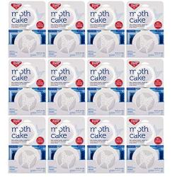 Enoz Moth Cake Pack of 12 Kills Clothes Moths, Carpet Beetles, and Eggs and Larvae