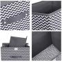 HOKEMP Large Storage Bins with Lids [2-Pack] - Linen Fabric Foldable Storage Boxes Baskets for Home, Office, Nursery, Closet