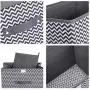 HOKEMP Large Storage Bins with Lids [2-Pack] - Linen Fabric Foldable Storage Boxes Baskets for Home, Office, Nursery, Closet