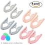 Stocking Stuffer, whatswhats Portable Folding Hanger Travel A Set of Foldable Clothes Drying Rack Travel Hanger (8 Pack-Colorful)