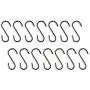 Hysagtek 200 Pcs Mini S Hook Connectors S Shaped Hanging Hooks Wire Hook for DIY Crafts, Jewelry,Key Chain and Pet Name Tag,14mm/0.55 Inch Long