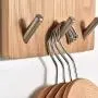 Owl Decoration Wood Hangers - Wall Wood Clothes Hangers Solid Wood Bedroom Clothes Rack Alloy Wall Hanging Creative Living Room Hook Corner hat Hanger