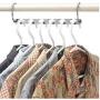 10PC Multifunction Shirts Clothes Hanger Decoration Holders Save Space Non-Slip Clothing Organizer Practical Racks Hangers