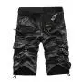 Mens Cargo Shorts, Fashion Casual Loose Relaxed Fit Multi-Pocket Camouflage Jogger Beach Pants