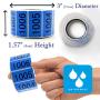 Blue Enzo Consecutively Numbered Sticker Labels 1.5 x 0.75” Water Proof Oil Resistance from Serial Number 1001 to 2000 1.7” Core Roll