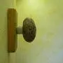 Wall hanger - Coat Rack with natural Beach STONES - Hardwood Handcrafted Unique gift. Wall mounted solid wood coat rack with natural Stones