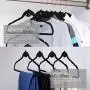MIZGI Premium Cascading Velvet Hangers (Pack of 50) Heavyduty - Non Slip Hangers with Cascading Hooks Black - Copper/Rose Gold Hooks,Space Saving Clothes Hangers (Black) MIZGI Premium Cascading Velvet Hangers (Pack of 50) Heavyduty - Non Slip Hangers with Cascading Hooks Black - Copper/Rose Gold Hooks,Space Saving Clothes Hangers (Black)