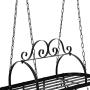 Iron Hanging Pot Holder Pan Hanger Kitchen Storage Utility Cookware Hook Rack