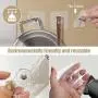 GINMINO Wall Hooks 13.5lbs(Max) Transparent Reusable Adhesive Hooks,Waterproof and Oilproof, Bathroom Kitchen Wall Hooks Heavy Duty 10 Pack GINMINO Wall Hooks 13.5lbs(Max) Transparent Reusable Adhesive Hooks,Waterproof and Oilproof, Bathroom Kitchen Wall Hooks Heavy Duty 10 Pack