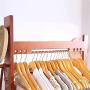 HL-TD Pine Hangers Clothes Rack Hanger Landing Coat Rack Clothes Rack Room Bedroom Walnut Multifunction Simple (Size : 55CM)