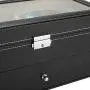 Leather 12 Piece Eyeglasses Storage and Sunglass Glasses Display Drawer Lockable Case Storage Boxes Organizer Black Leather 12 Piece Eyeglasses Storage and Sunglass Glasses Display Drawer Lockable Case Storage Boxes Organizer Black
