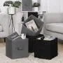 SONGMICS Set of 6 Storage Boxes, Non-Woven Fabric Foldable Storage Cubes and Toy Clothes Organiser Bins, 2 Grey, 2 Black UROB26GH