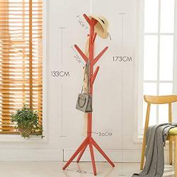 YJABC High-Grade Wooden Tree Coat Rack Stand, Sizes Free Standing Coat Rack, Hallway/Entryway Coat Hanger Stand for Clothes, Suits, Accessories(Color : Wood Color) (Color : B)