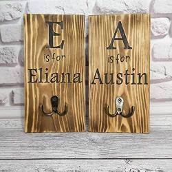 Personalized Coat hanger - Backpack kids Holder - farmhouse holder - Personalized Name Sign - Kids rack - Bathroom towel hanger - Custom Wood Sign