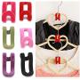 Magic Hanger Special Flocking Mini Hook Anti-Skid Hook Mini Flocking Clothes Hanger Closet Flocking Holder 20pcs Random Color