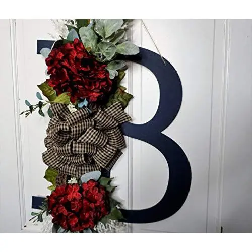 Monogram Door Hanger Wreath