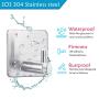 Adhesive Wall Hooks Stick on Wall Hangers Anti-Skid Heavy Duty Waterproof Stainless Steel Hook for Hanging Kitchen Bathroom and Bedroom Home (4 Packs)