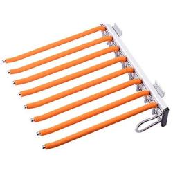 LUANT Closet Pants Hanger Bar Clothes Organizers for Space Saving and Storage,18" x 12-1/2", Install on Right Side, Orange