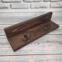 Wall mount coat hooks with shelf, Entryway hanger, Rustic towel rack, Coat hook, His hers key holder, Burnt wood, Leash holder, farmhouse rack