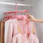 HJYPYJ Magic Hanger,8 in 1 Magical Hangers,PP Non-Slip with Clip Hanger,Space-Saving Organizer Hangers, Rotate/White / 62x18cm