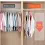 HJYPYJ Magic Hanger,8 in 1 Magical Hangers,PP Non-Slip with Clip Hanger,Space-Saving Organizer Hangers, Rotate/White / 62x18cm