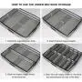 wsryx Under Bed Shoe Storage Organizer with Adjustable Dividers, Sturdy Large Shoe Boxes Container Underbed with Zippered Closure Clear Window wsryx Under Bed Shoe Storage Organizer with Adjustable Dividers, Sturdy Large Shoe Boxes Container Underbed with Zippered Closure Clear Window