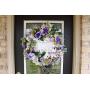 Purple Welcome Home New Baby Deco Mesh Front Door Wreath, Nursery Decor, Bedroom Decoration, Announcement, Hospital, Shower, Newborn, Hanger