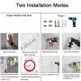 Pasking Mop Broom Holder Heavy Duty Hooks Hanger, Stainless Steel Wall Mounted Storage Organizer Screws or Self Adhesive Utility Broom Holder 3 Racks 4 Hooks for Bathroom Kitchen Closet Office Garden